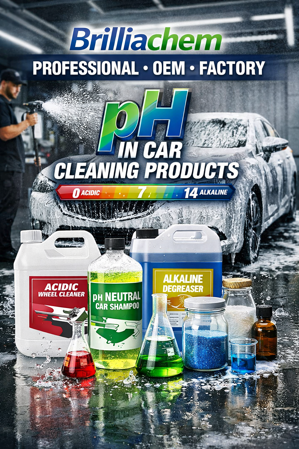 pH in car cleaning products