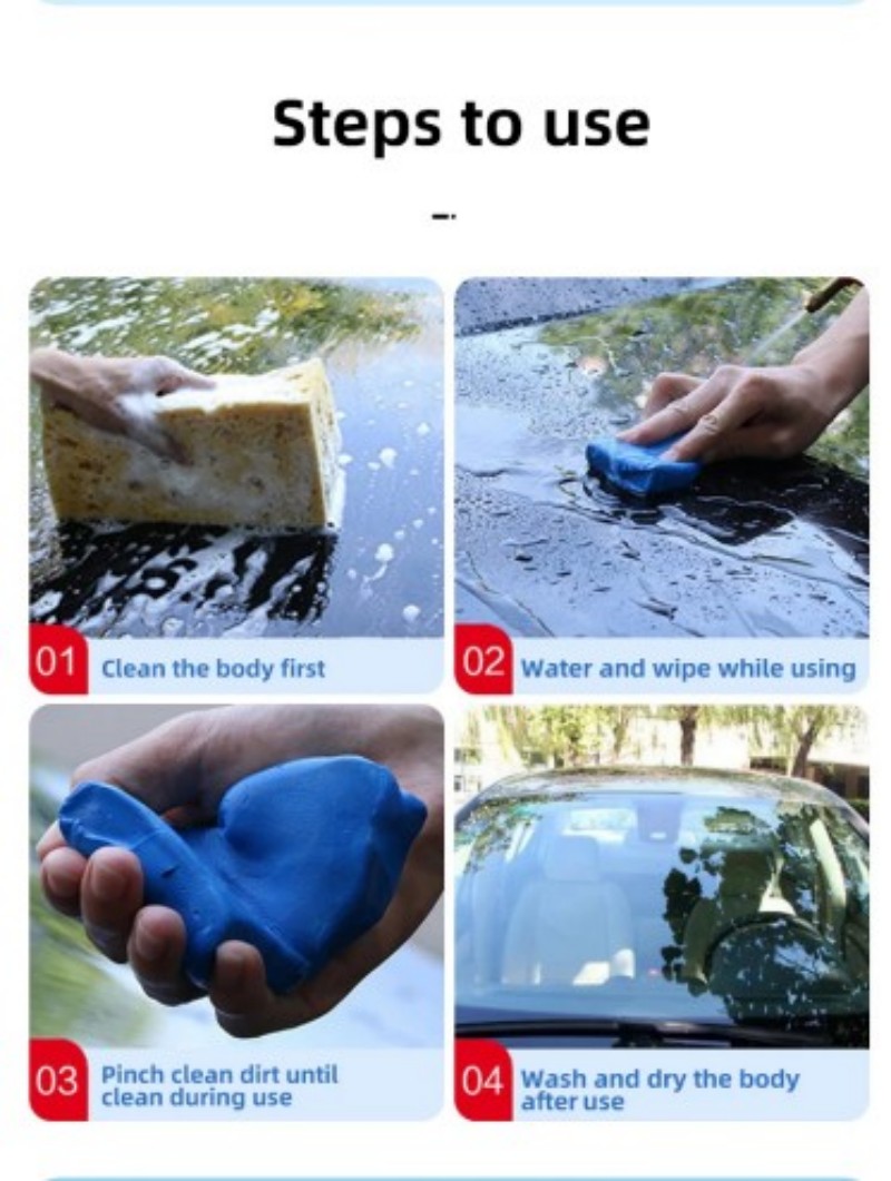 steps to use clay bar