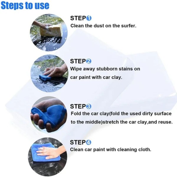 steps to use clay bar