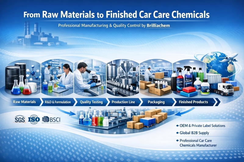 How Professional Car Wash Products Are Manufactured by A Certified Chemical Factory