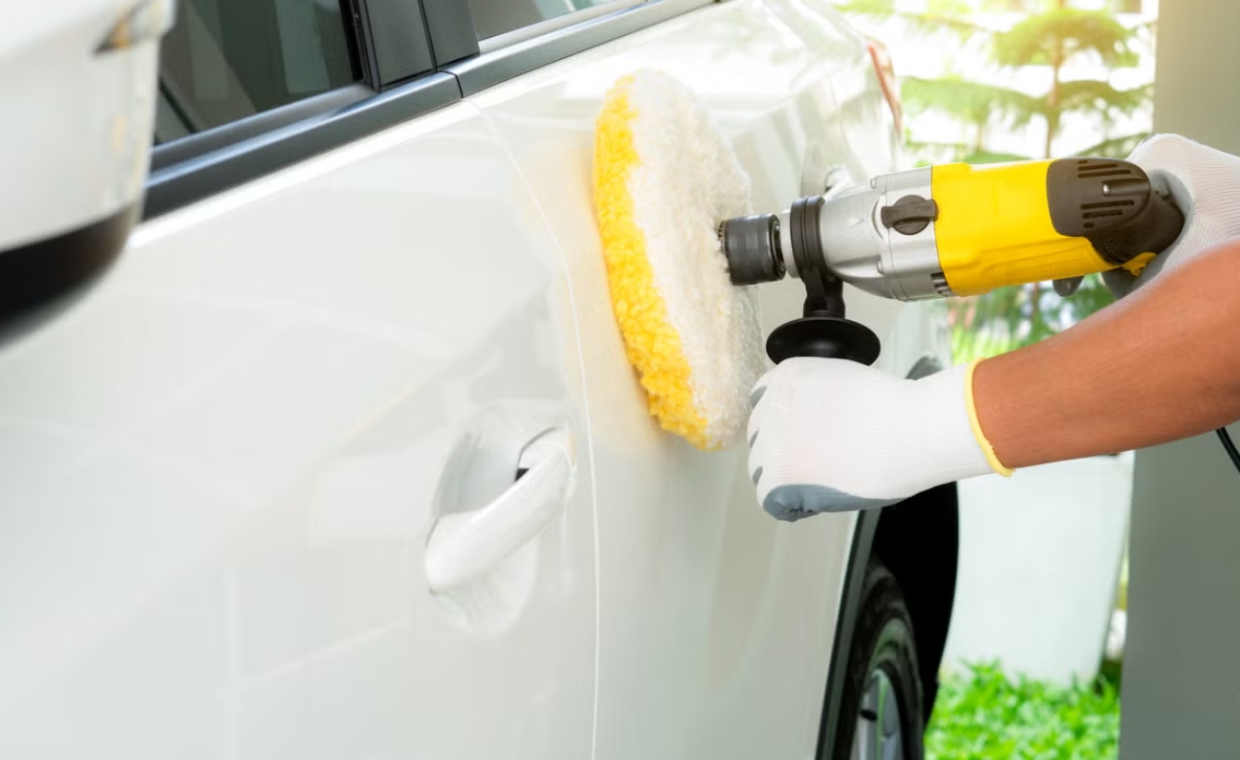 How to buff and polish a white car