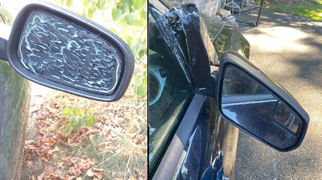 car mirror glue halfords
