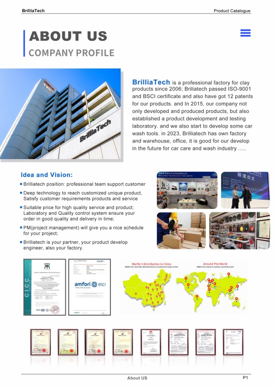 Top 1 Clay Bar Manufacturer From China | BrilliaTech ISO, SGS, BSCI Certified Factory