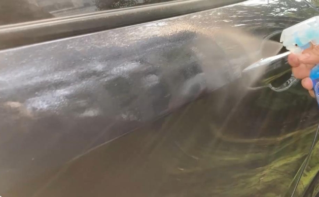 car wax application