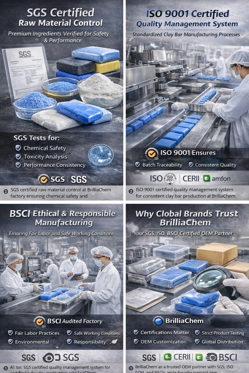 How BrilliaChem Ensures Quality: SGS, ISO, BSCI Certified Products