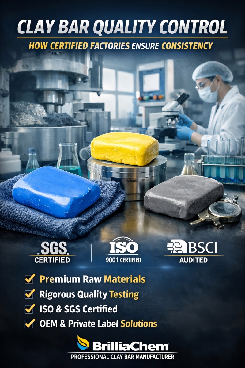 Clay Bar Quality Control: How Certified Factories Ensure Consistent Performance
